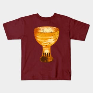 The Cup of a Carpenter distressed Kids T-Shirt